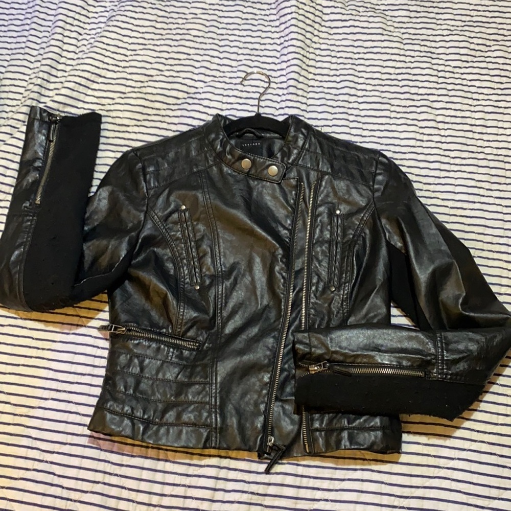 Faux leather jacket
